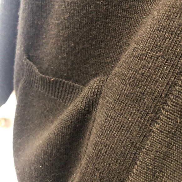 Vintage Westbound Women's Black V Neck Grandma Button Cardigan Sweater Medium - Picture 6 of 10